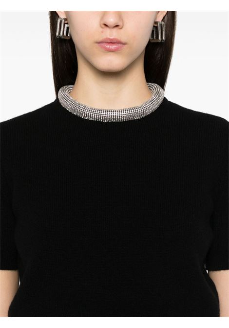 Top con decorazione di cristalli in nero Alexander wang - donna ALEXANDER WANG | 1KC1251064001